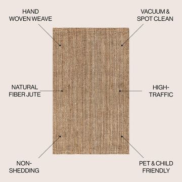 Pata Hand Woven Chunky Jute Area Rug